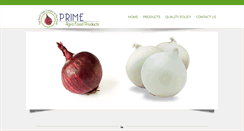 Desktop Screenshot of primeagrofoodproducts.com